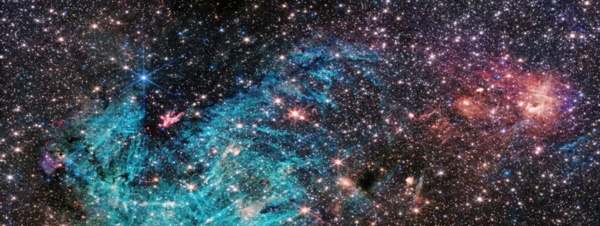 The core of the Milky Way is revealed by NASA's James Webb Space Telescope, showcasing 500,000 stars illuminating the Sagittarius C region. (Image credit: https://www.nasa.gov/missions/webb)