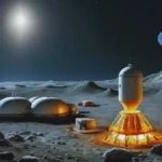 Nuclear Power on the Moon (AI Generated Image)