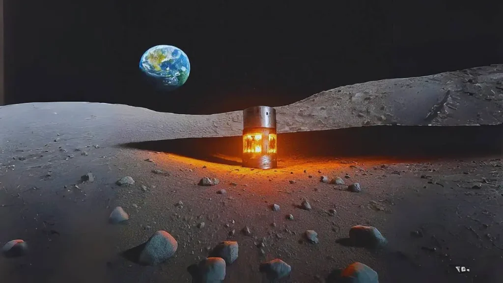 Nuclear Power on the Moon (AI Generated Image)